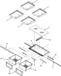Part Location Diagram of W11402522 Whirlpool Glass Shelf