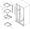 REFRIGERATOR SHELVES (GC2225GEKB / S / W) Diagram and Parts List for GC2225GEKB  Maytag Refrigerator