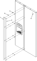 HANDLES (GC2225GEKS) Diagram and Parts List for GC2225GEKS  Maytag Refrigerator
