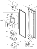 REFRIGERATOR DOOR Diagram and Parts List for GS2625GEKB  Maytag Refrigerator