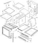 BODY Diagram and Parts List for RJDO2702A  Maytag Wall Oven