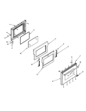 DOOR ASSEMBLY Diagram and Parts List for PRG3010LP  Jenn-Air Cooktop