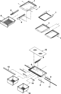Part Location Diagram of WP67005864 Whirlpool Refrigerator Humidity Control Slide