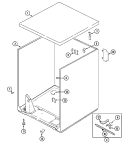 CABINET Diagram and Parts List for PYGS244AWW  Maytag Dryer