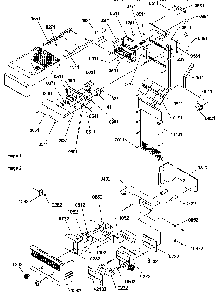 Ice Maker / Control Assy Diagram and Parts List for SQD25VW-P1190430WW  Amana Refrigerator