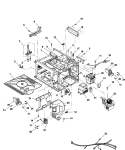 INTERIOR Diagram and Parts List for RFS18G P1330210M Amana Microwave