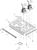 BASE Diagram and Parts List for RFS18G P1330210M Amana Microwave