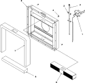 PLENUM BOX, SENSOR, LIMITER, Diagram and Parts List for AMH20 P1330801M Amana Microwave