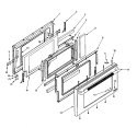 DOOR ASSEMBLY Diagram and Parts List for PRD3030NP  Jenn-Air Cooktop