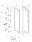 Part Location Diagram of 67006518 Whirlpool STOP-DOOR