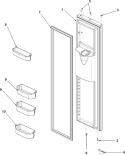 Part Location Diagram of 67006516 Whirlpool Door Stop