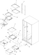Part Location Diagram of 67006882 Whirlpool SHELF- REF