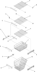 FZ SHELF Diagram and Parts List for AC2224GEKB  Amana Refrigerator