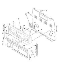 Part Location Diagram of W10170009 Whirlpool PANL-CNTRL