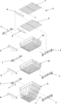 Part Location Diagram of 67004181 Whirlpool TRIM- FRZ