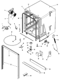 TUB Diagram and Parts List for MDBH750AWB  Maytag Dishwasher