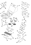 HOOD COMPONENTS Diagram and Parts List for JXT9030CDP  Jenn-Air Range Hood