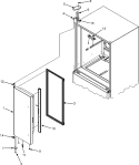 LEFT REFRIGERATOR DOOR Diagram and Parts List for MFF2557HEB  Maytag Refrigerator