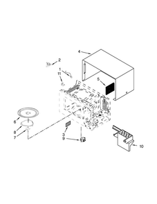 Microwave Oven Cavity Parts Diagram and Parts List for AMC2206BAB00  Amana Microwave