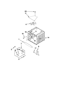 18" Oven Parts Diagram and Parts List for JDRP548WP01  Jenn-Air Range