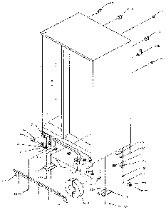 Drain And Rollers Diagram and Parts List for SXDE27NP-P1162207W  Amana Refrigerator