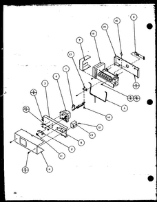 Ice Maker Diagram and Parts List for 35541W-P1121709WW  Amana Refrigerator