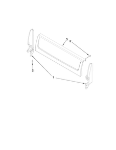 Backguard Parts Diagram and Parts List for AGR3311WDW1  Amana Range