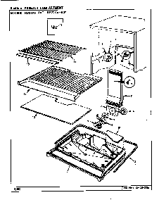 Freezer Compartment Diagram and Parts List for RB21KN4AF BG76C Magic Chef Refrigerator