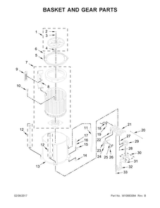 Part Location Diagram of W10883753 Whirlpool SCREW
