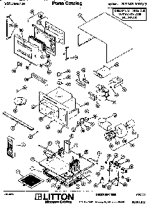 Section 1 Diagram and Parts List for 70 3005 Amana Microwave