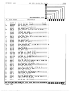 Doors/misc Page 2 Diagram and Parts List for 19384A  Admiral Refrigerator
