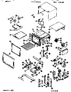Replacements Parts Diagram and Parts List for WG1120500  Amana Microwave