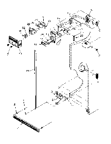 Refrigerator/freezer Controls And Cabinet Parts Diagram and Parts List for SXD22S2E-P1190416WE  Amana Refrigerator