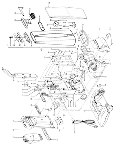 Cleaningtools, Outerbag Diagram and Parts List for U4211  Hoover Upright Vacuum