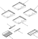 REFRIGERATOR SHELVES Diagram and Parts List for MFF2557HEB  Maytag Refrigerator