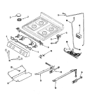 GAS CONTROLS Diagram and Parts List for PGR5750LDS  Maytag Range