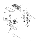 SURFACE BURNER ASSEMBLY Diagram and Parts List for PRD3030NP  Jenn-Air Cooktop