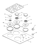 Part Location Diagram of WP3424F030-09 Whirlpool Drip Bowl - Black