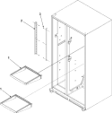 REFRIGERATOR SHELVES Diagram and Parts List for AC2224PEKB  Amana Refrigerator