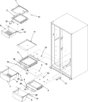 Part Location Diagram of 67004413 Whirlpool FRAME- ADJ