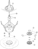 Part Location Diagram of 40065701 Whirlpool Plastic Washer