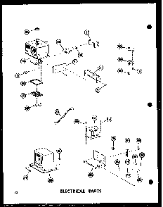 Electrical Parts Diagram and Parts List for RC-10PB P71304-2M Amana Microwave