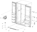 LIGHT COVERS AND TOE GRILLE Diagram and Parts List for ASD2328HES  Amana Refrigerator