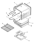 OVEN (AAQ / AAW) Diagram and Parts List for CEL1115AAQ  Magic Chef Range
