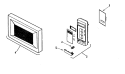 CONTROL PANEL / DOOR ASSEMBLY Diagram and Parts List for AMC5143AAW  Amana Microwave