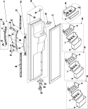 FREEZER DOOR Diagram and Parts List for RS2577SL  Maytag Refrigerator