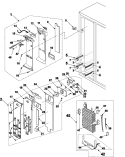 FREEZER COMPARTMENT Diagram and Parts List for RS2533VQ  Maytag Refrigerator