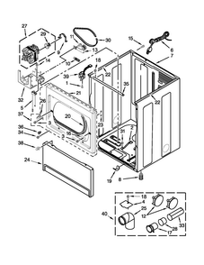 Part Location Diagram of W10461887 Whirlpool PANEL