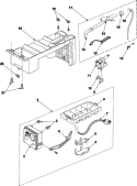 Part Location Diagram of DA63-01453B Samsung Ice Tray