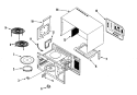 BODY / CAVITY Diagram and Parts List for AMC6138AAS  Amana Microwave